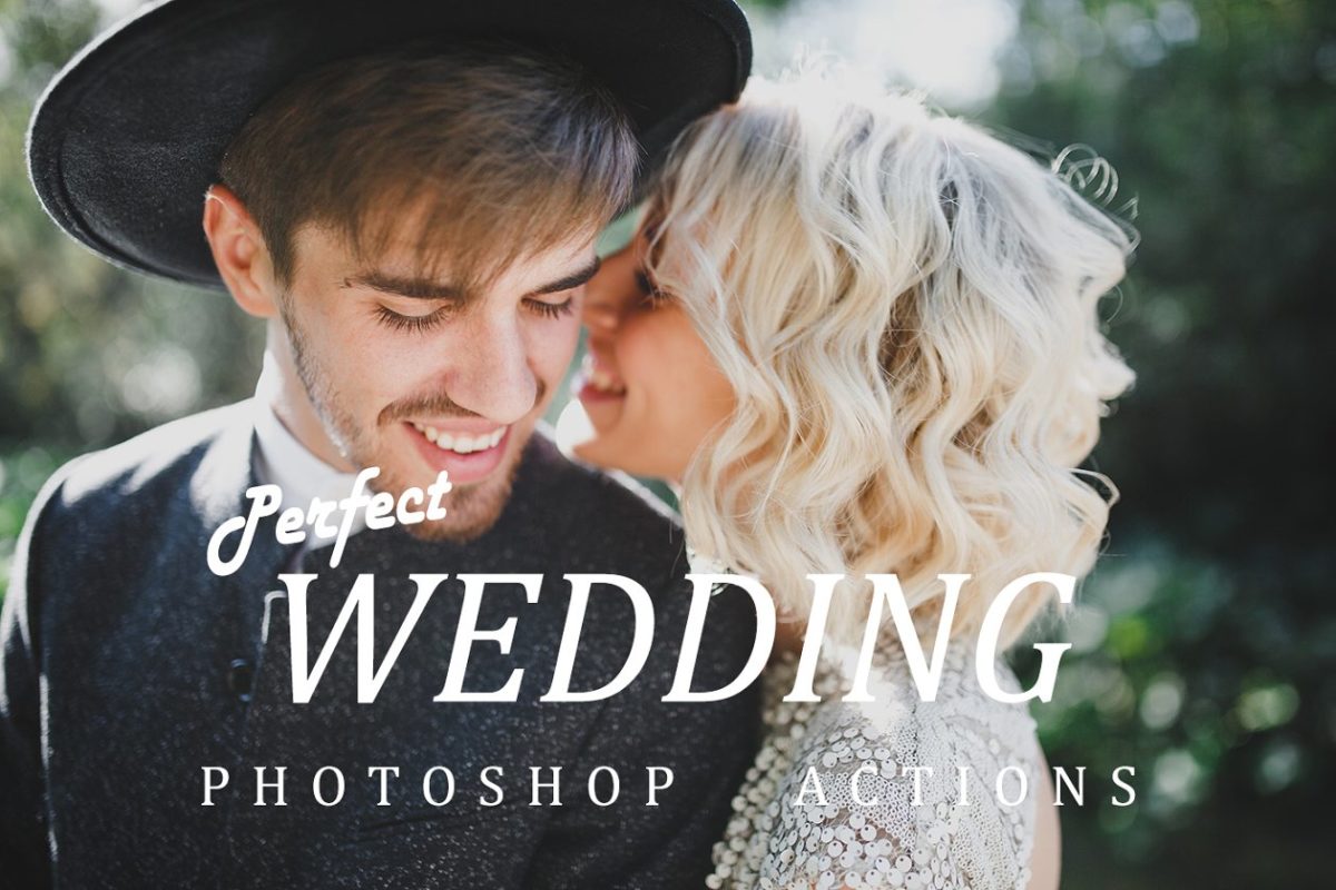 浪漫的婚礼照片PS动作 Photoshop wedding actions