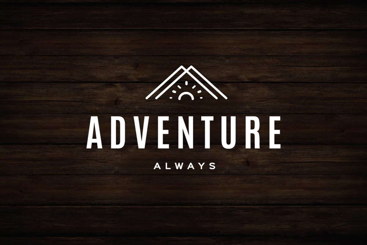 极简主义户外字体 Minimal Rustic Adventure Logo