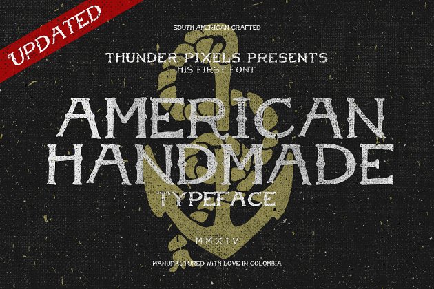 美国手绘字体 American Handmade Typeface