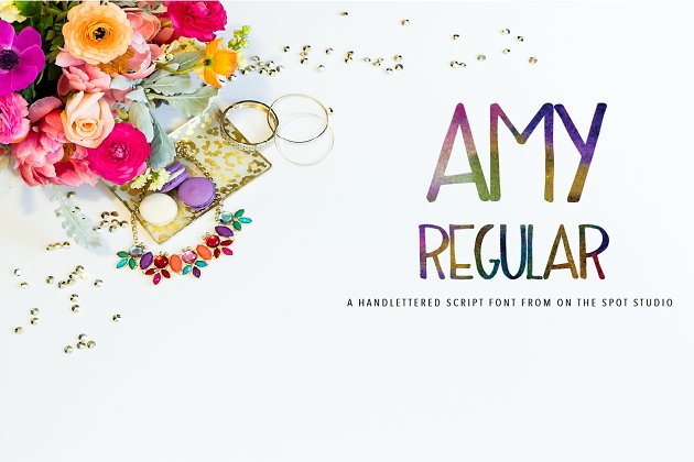 水彩字体 Amy Regular