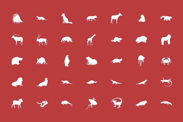 85个动物图标 85+ Animals Vector Icons