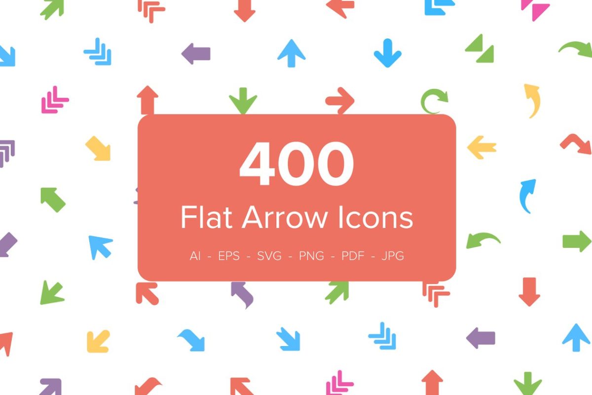 箭头图标素材 400 Flat Arrows Vector Icons