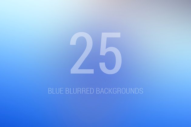 蓝色模糊背景模板 25 Blue Blurred Background