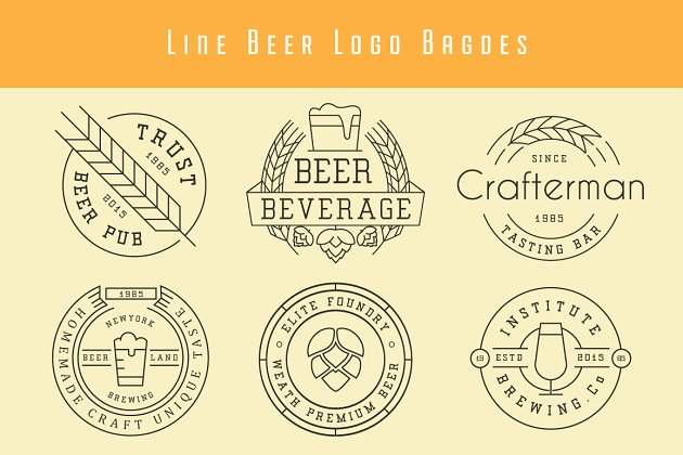 啤酒徽章和徽标 Beer Badges And Logos