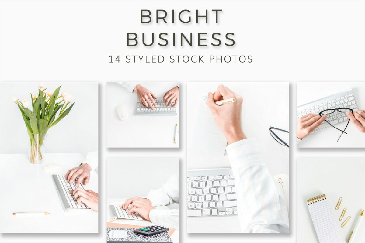 清新亮丽的办公室图片 Bright Business Stock Photos