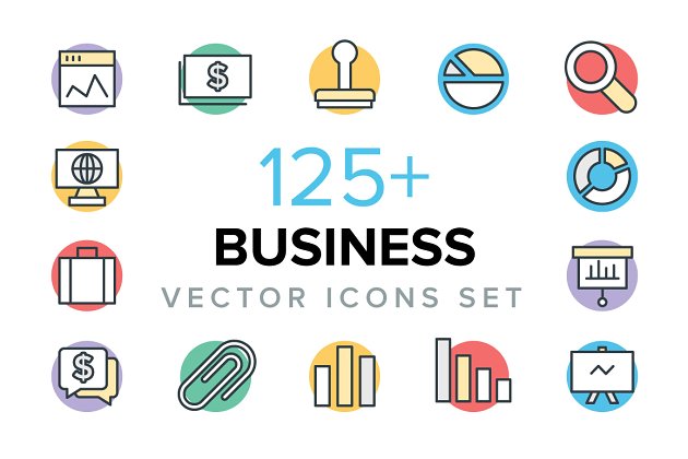 商业矢量图标下载 125+ Business Vector Icons