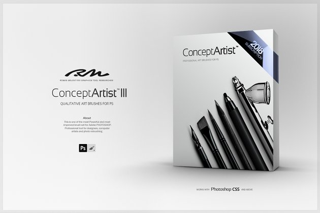 手绘艺术笔刷合集 第三部 RM Concept Artist III (bundle)