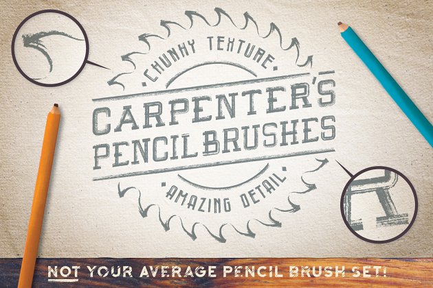 木匠的铅笔刷 Carpenter’s Pencil Brushes