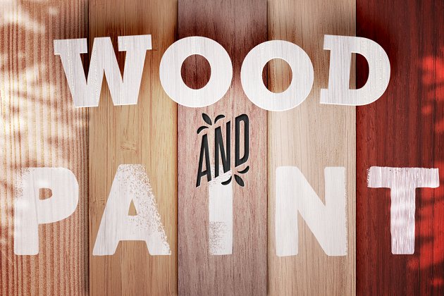 木纹油漆地板背景纹理 WOOD AND PAINT | 10 Hires-Textures