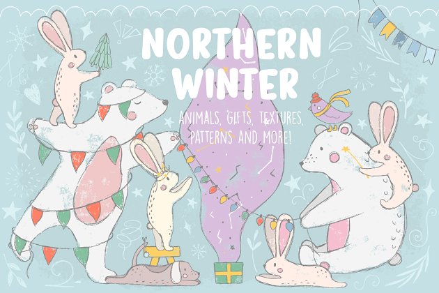 北方冬天卡通素材合集 Northern Winter Pro