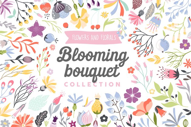 盛开的花束素材合集 Blooming Bouquet Collection Pro