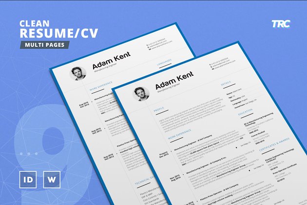 干净简历模板 Clean Resume/Cv Template Volume 9