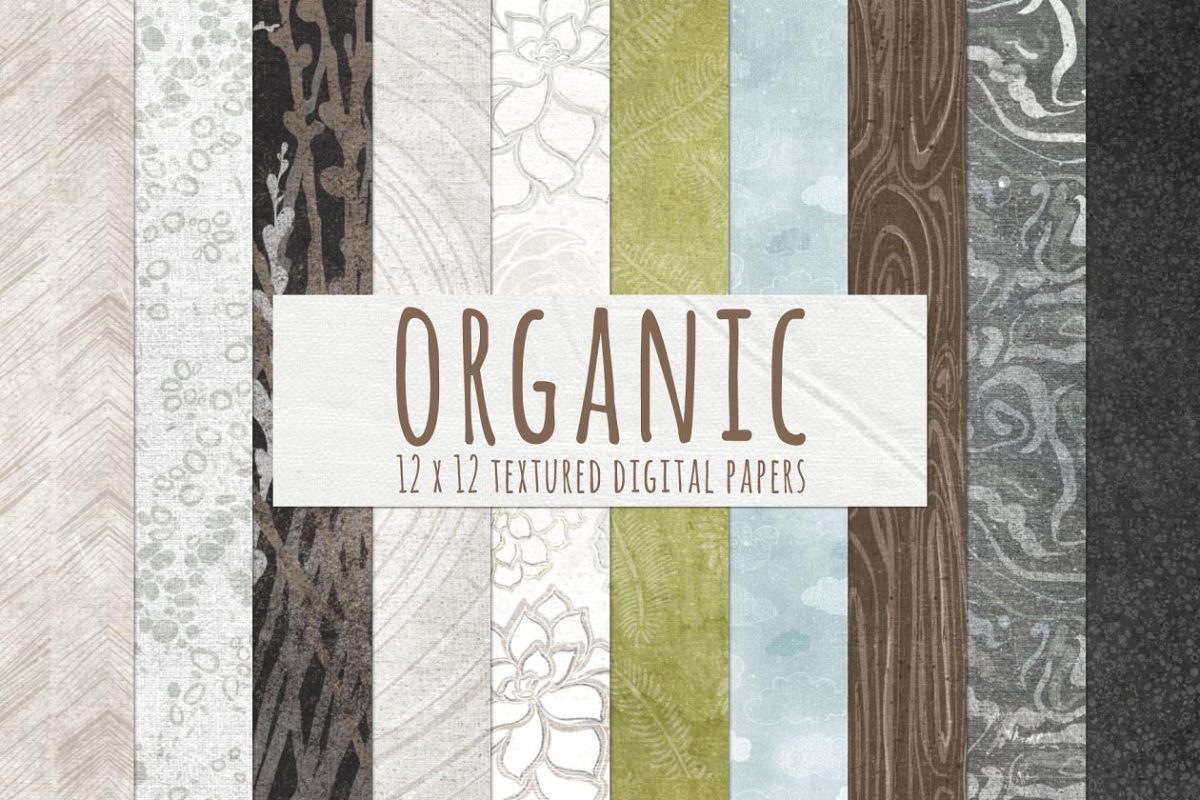 天然有机纹理背景素材 Natural Organic Textured Backgrounds