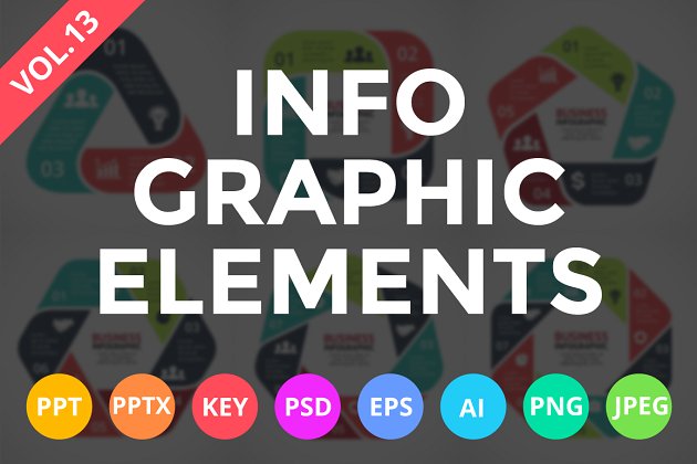 信息图表元素幻灯片模板下载 Infographic Elements Vol.13