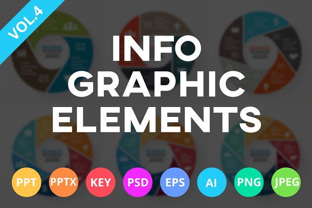 信息图表ppt素材模板 Infographic Elements Vol.4