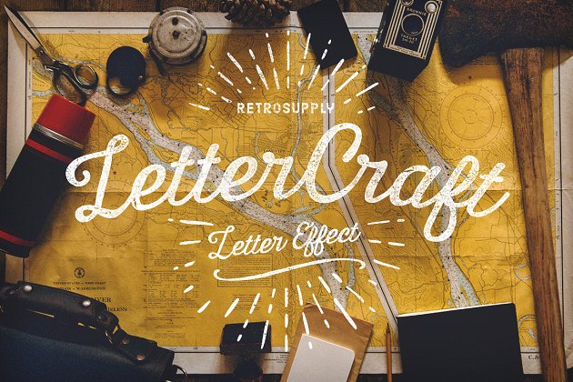 怀旧纹理图层样式 LetterCraft – Hand Lettering Kit