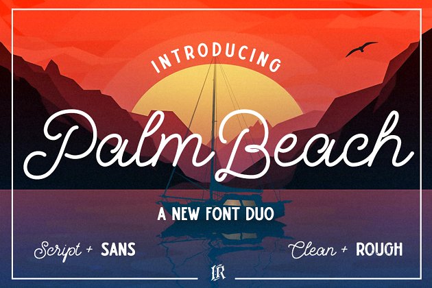 复古手写字体 Palm Beach – Font Duo