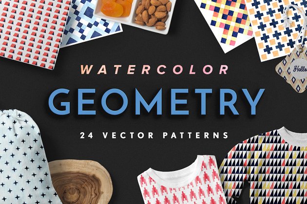 时尚的几何背景纹理素材 Geometry Scandi Vector  Patterns