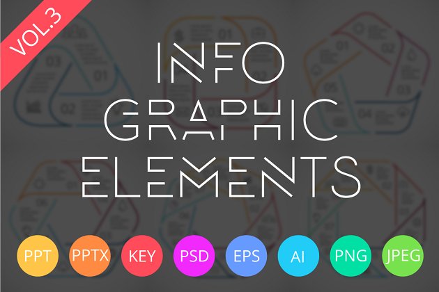 信息图表ppt素材模板 Infographic Elements Vol.3