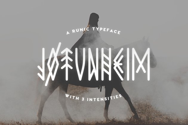 古代特殊字符文字 Jotunheim Typeface