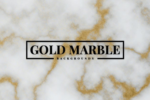 金色大理石纹理背景 Gold Marble Backgrounds
