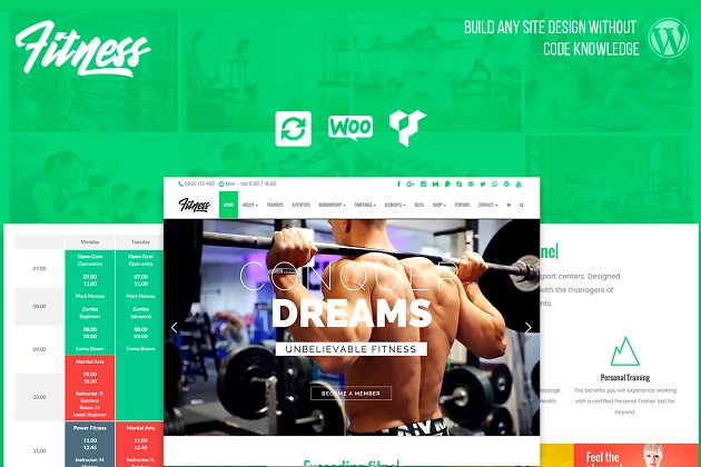 健身网站模板 Crossfit WordPress Theme – Fitness