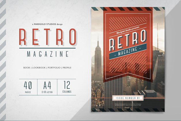 经典的杂志模板 RETRO | Magazine