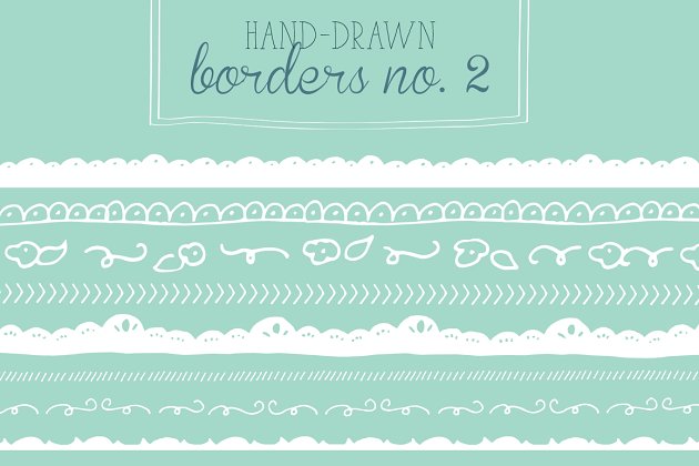 手绘蕾丝边框 Hand-Drawn Borders No. 2