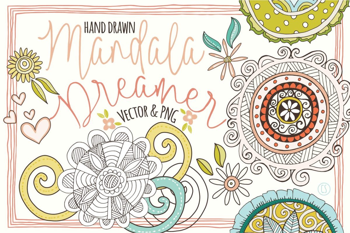 曼荼罗矢量插图 Mandala Vector Illustrations