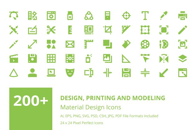 材质设计app图标 200+ Material Design Icons
