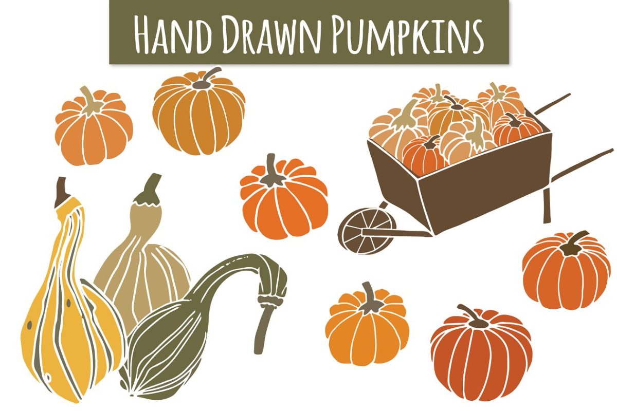 南瓜葫芦图形素材 Pumpkins & Gourds Clip Art