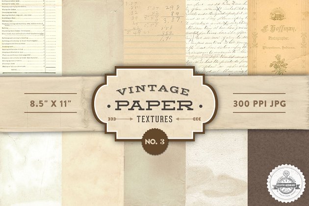 怀旧的纸张背景纹理素材 Vintage Paper Textures – No. 3