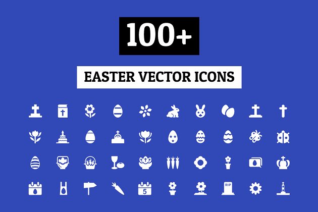 复活节图标素材 100+ Easter Vector Icons