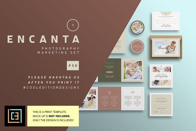 画册图册模板 Encanta – Photography Marketing Set