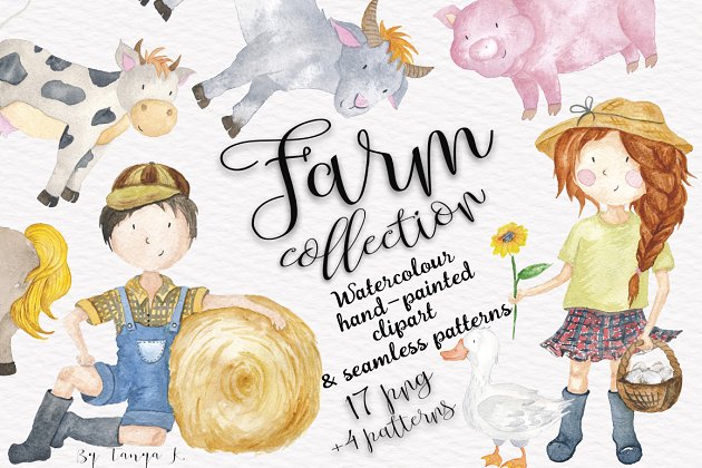 农场动物和儿童系列 Farm Animals & Kids Collection