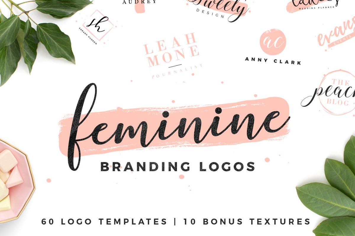 女性logo设计素材包 Feminine Logo Pack