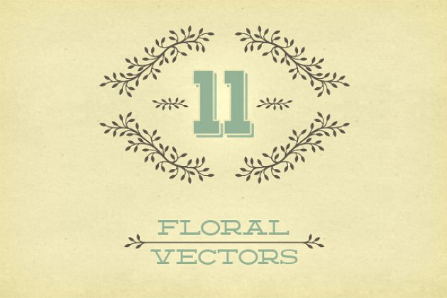 经典花卉纹样素材 Floral Vector Pack 4