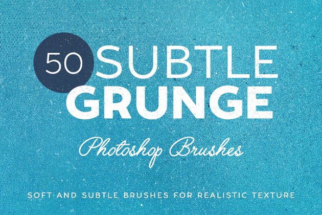 50个微妙的粗糙纹理PS笔刷 50 Subtle Grunge Brushes