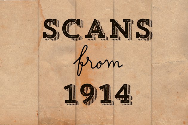 1941怀旧背景纹理素材 Scans from 1914 Paper Pack+Freebies