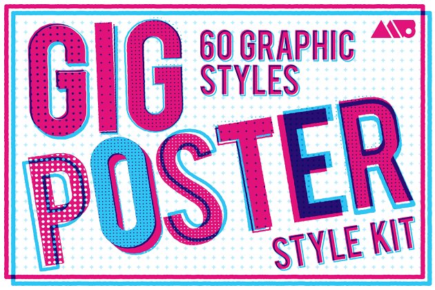 时尚海报模板 Gig Poster Style Kit