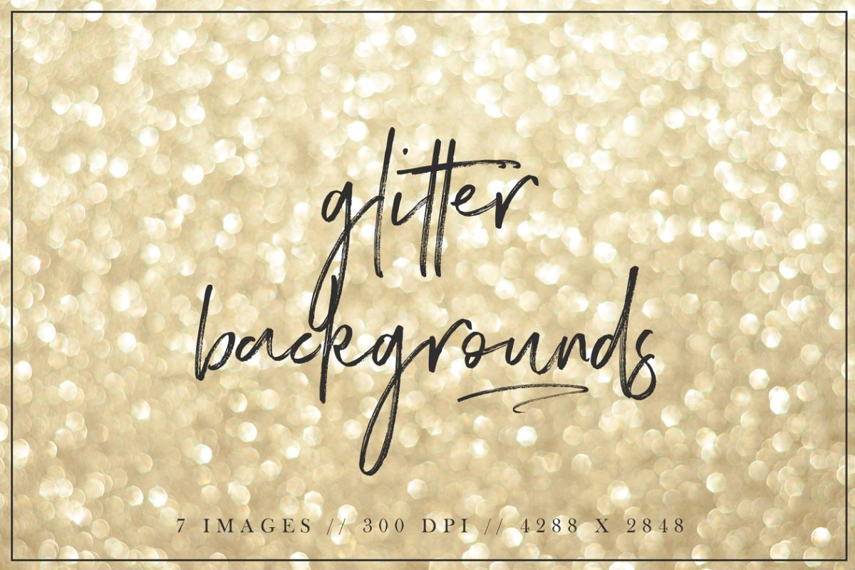 烫金背景纹理素材 Glitter Backgrounds