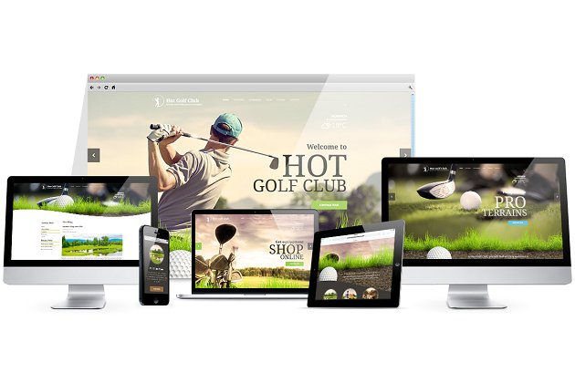 高尔夫运动主题皮肤网站模板下载 Hot Golf