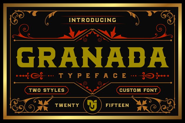 格拉纳达字体 Granada Typeface