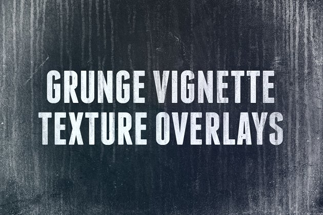 经典纹理的背景纹理素材 Grunge Vignette Texture Overlays 1