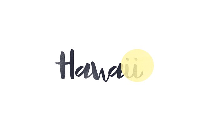 夏威夷风格的手绘字体 Hawaii — Script Font