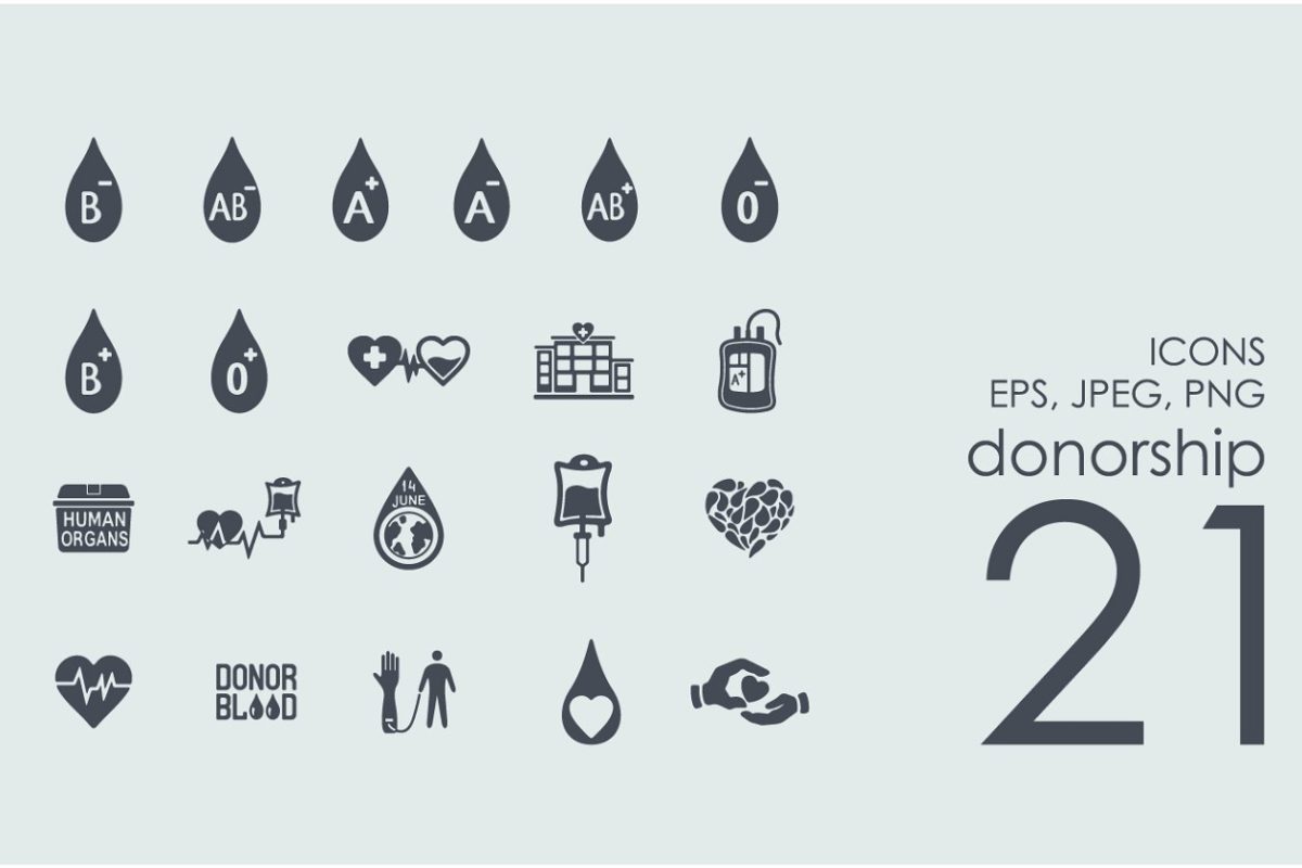 捐赠图标素材 21 donorship icons