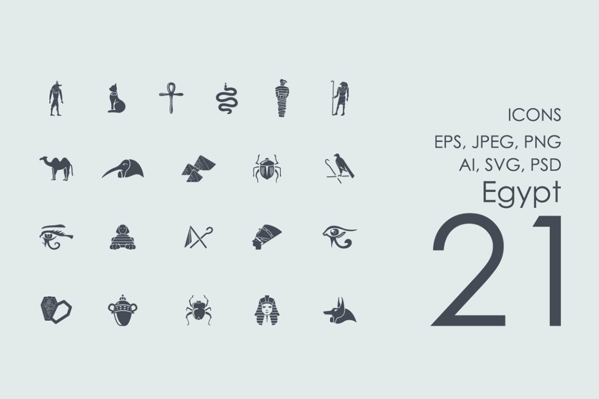 埃及图标素材 21 Egypt icons