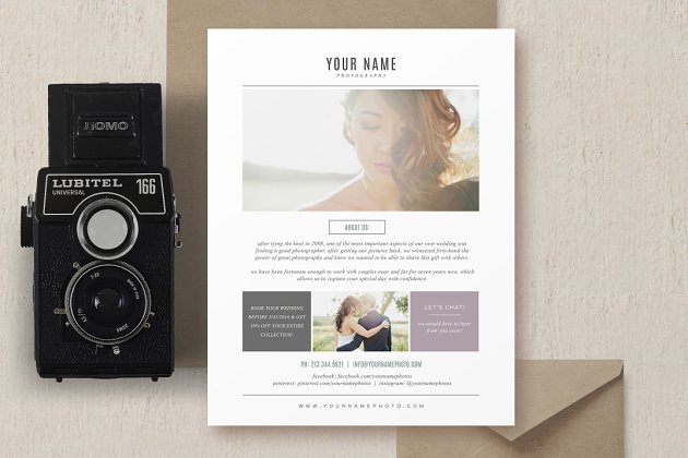 照片海报模板 Photographer Flyer Design Template