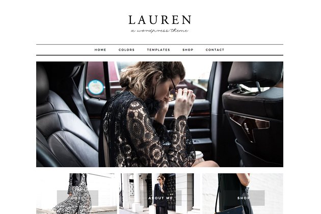 时尚媒体杂志风格的WordPress主题模版 Lauren – WordPress theme