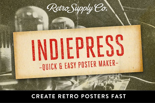 快速海报制作图层样式 IndiePress – Quick Poster Maker